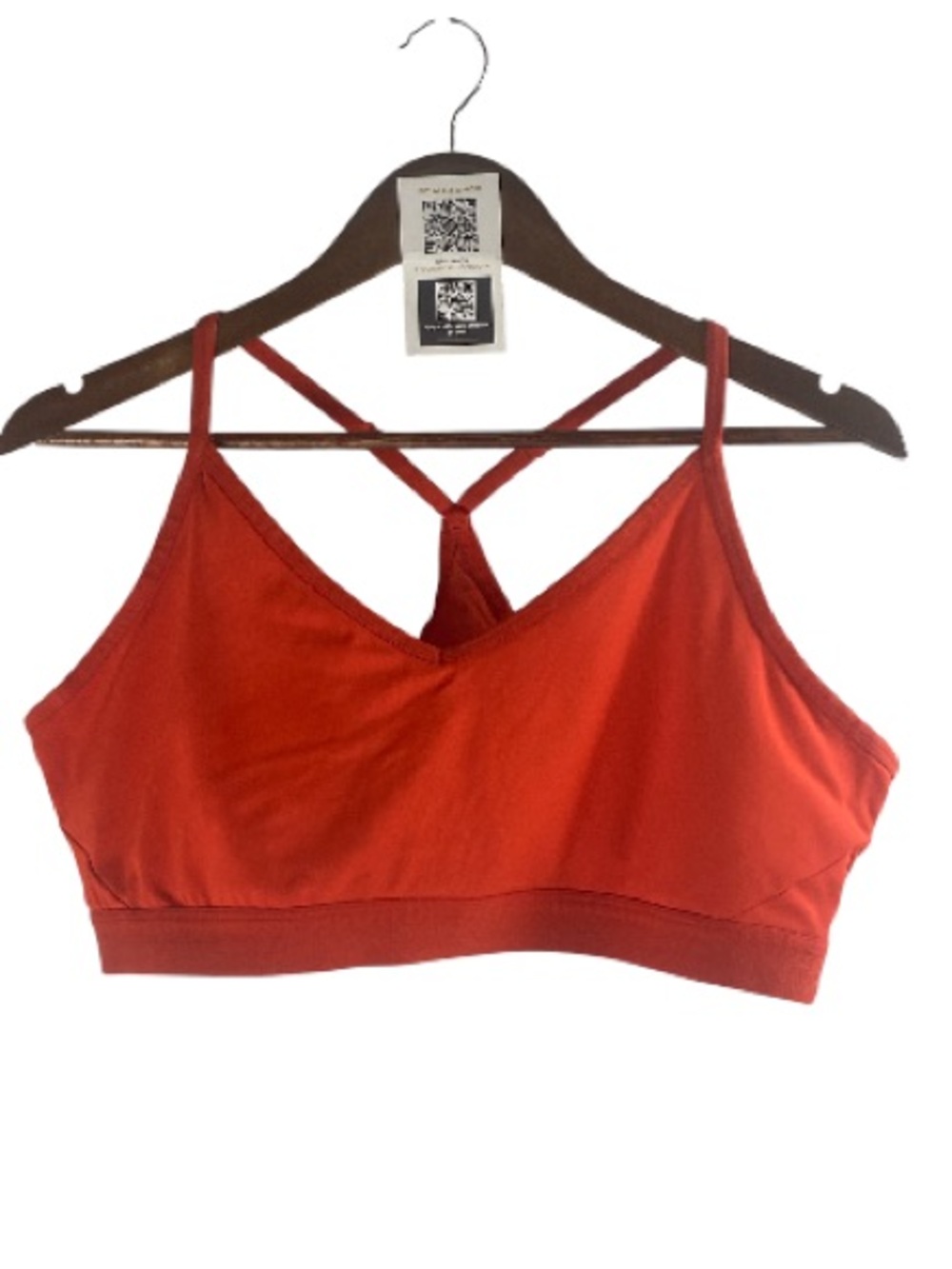 AVIA Light Support Strappy Bralette in Orange Women Intimates / XXXL